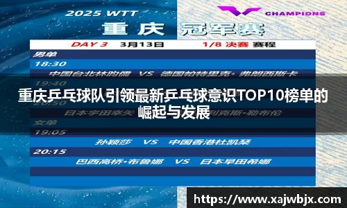 重庆乒乓球队引领最新乒乓球意识TOP10榜单的崛起与发展