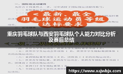 重庆羽毛球队与西安羽毛球队个人能力对比分析及赛后总结